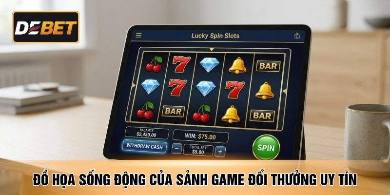 Đồ họa sống động của sảnh game đổi thưởng uy tín