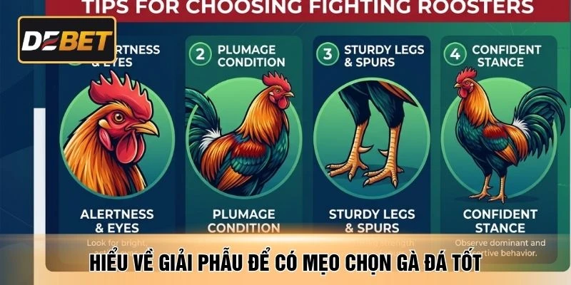 Hiểu về giải phẫu để có mẹo chọn gà đá tốt
