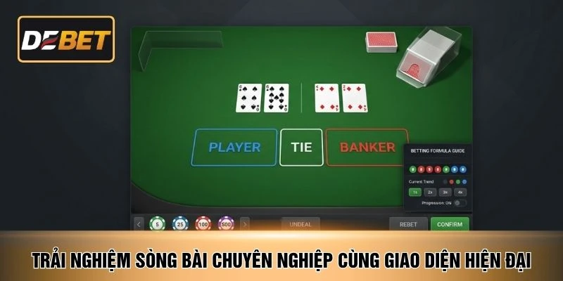 Trải nghiệm sòng bài chuyên nghiệp cùng giao diện hiện đại